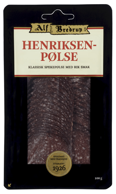 Bredrup Henriksenpølse 100g