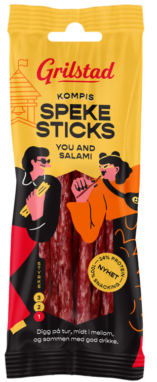 Spekesticks Kompis Salami 60g Grilstad