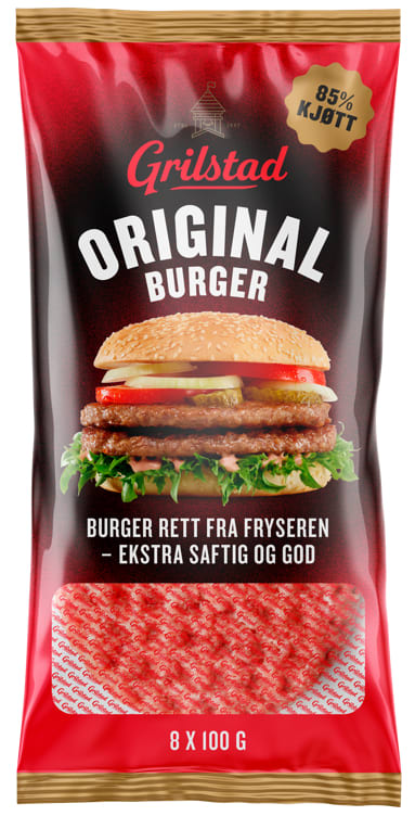 Hamburger 8x100g Grilstad