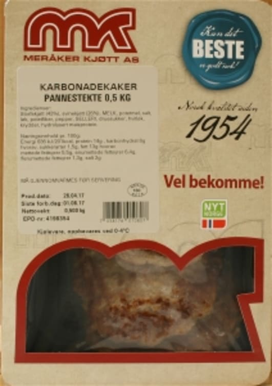 Karbonadekaker 500g Meråker Kjøtt