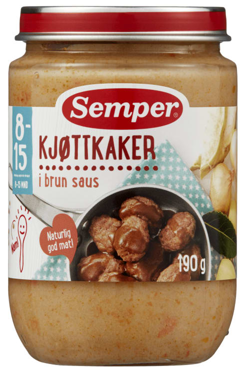 Kjøttkaker 8mnd 190g Småfolk