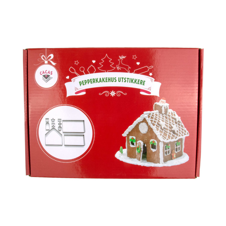 Pepperkakehus Utstik Utstikkersett Ca19x19cm Cacas