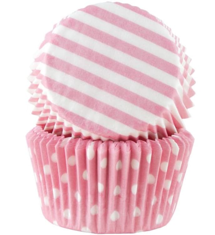 Muffinsformer Rosa Pastell 50stk Cacas
