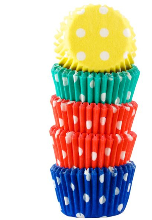 Muffinsform Regnbue 100stk Cacas