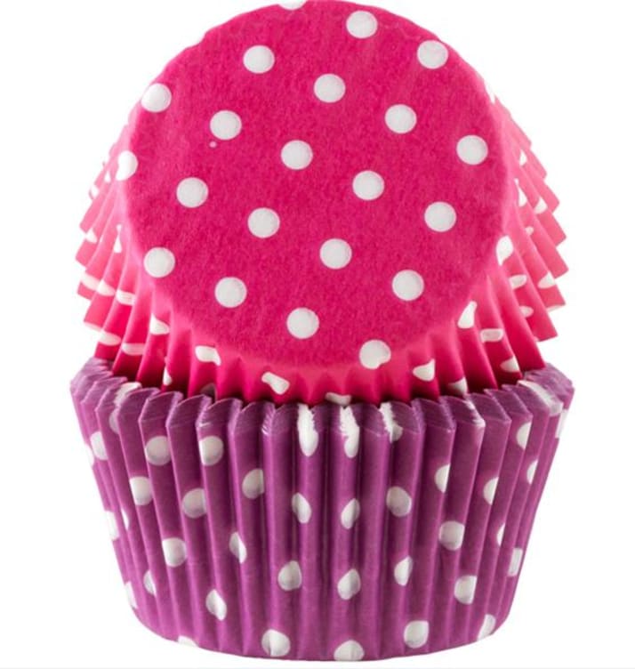 Muffinsformer Soft Polkadott 50stk Cacas