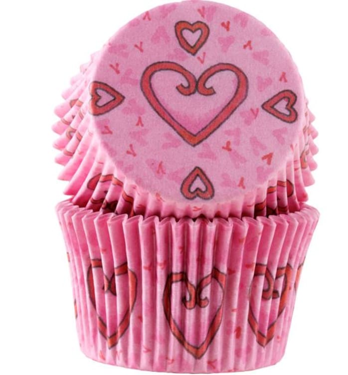 Muffinsformer Hjerte 30stk Cacas