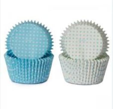 Muffinsformer Blå Prikker 100stk Cacas