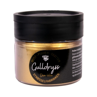 Glitterpulver Gulldryss 50g Cacas