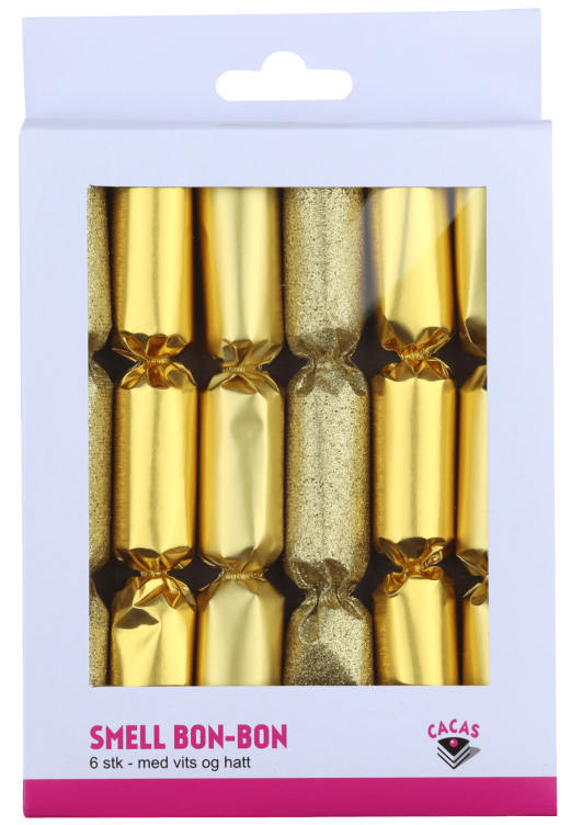 Knallbon-Bon Gullfolie 6stk Cacas
