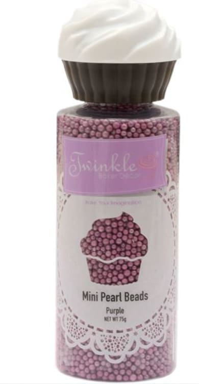 Bilde av Kakestrø Perler Lilla 75g Twinkle