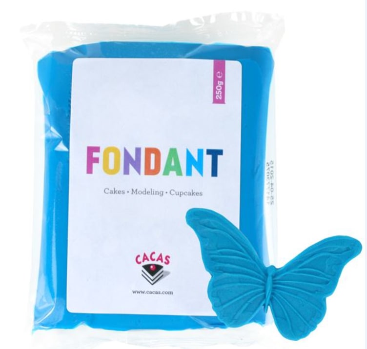 Fondant Blå 250g Cacas