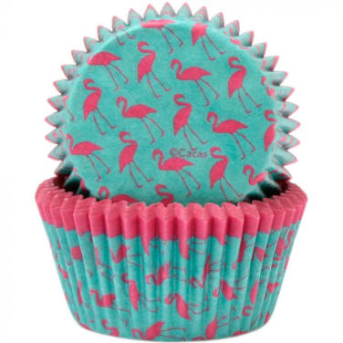 Muffinsform Flamingo 50stk Cacas