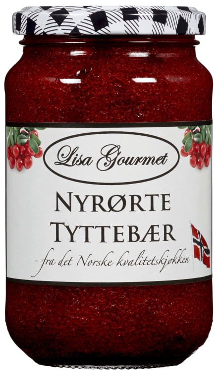 Tyttebær Nyrørte 365g Lisa