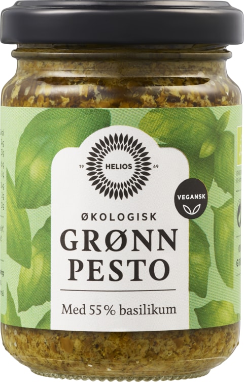 Pesto Grønn Økologisk 130g Helios
