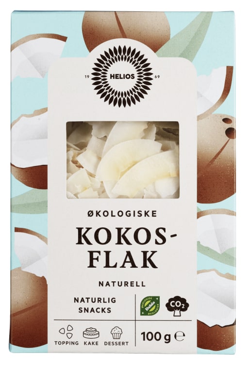 Kokosflak Økologisk 100g Helios