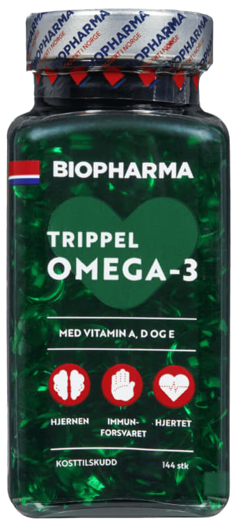 Trippel Omega-3 144stk Biopharma