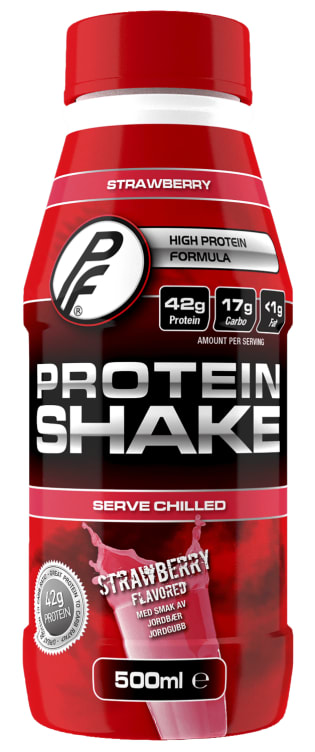 Protein Shake Jordbær 500ml Proteinfabrikken