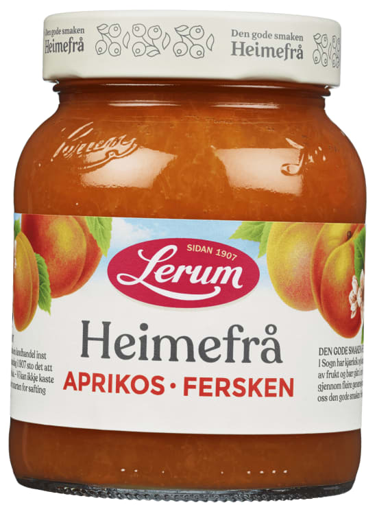 Aprikos&Fersken Heimefrå 380g Lerum