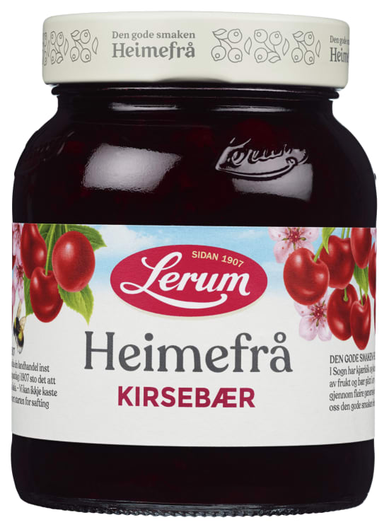 Kirsebær Heimefrå 390g Lerum