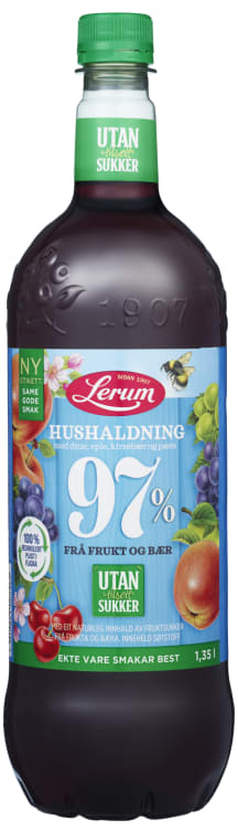 Husholdningssaft u/Tilsett Sukker 1,35l Lerum