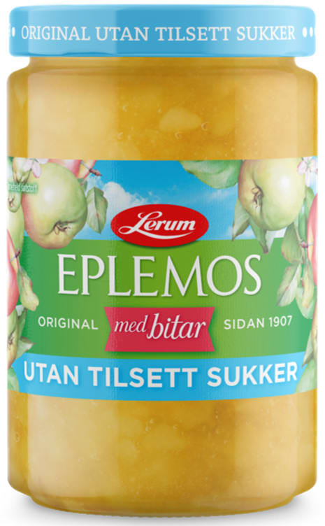 Eplemos u/Sukker 440g Lerum