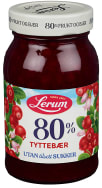 Tyttebærsyltetøy u/Sukker 330g Lerum