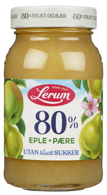 Eple&Pæresyltetøy u/Sukker 320g Lerum