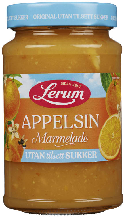 Lerum Appelsin uten sukker 435g