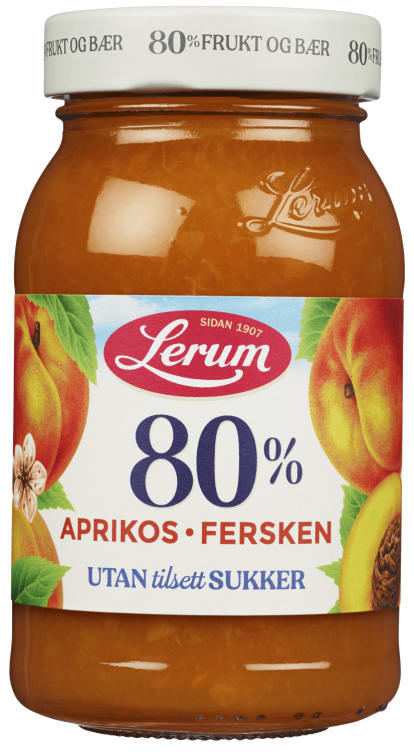 Aprikos&Fersken u/Sukker 335g Lerum