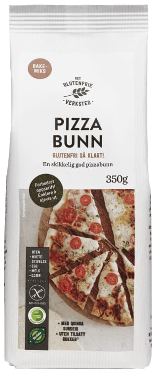 Pizzabunn Miks Gl.Fri Økol 350g Dgv