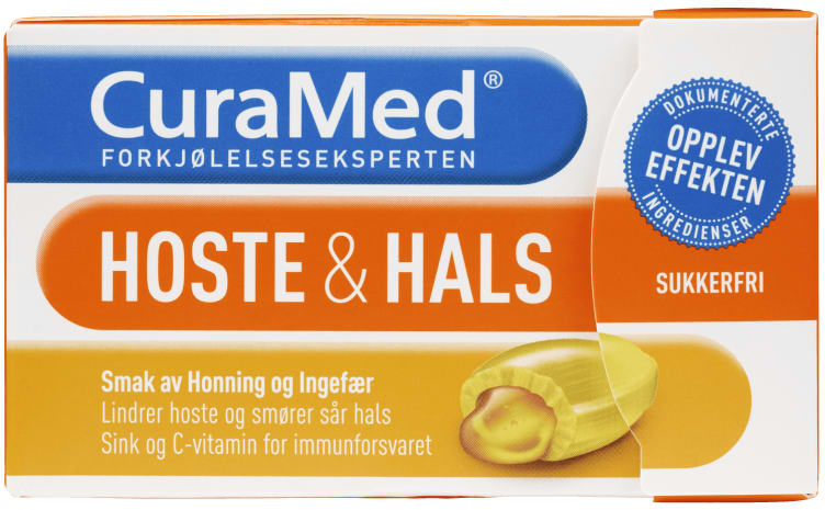 Bilde av Curamed Hoste&Hals Honning 16stk