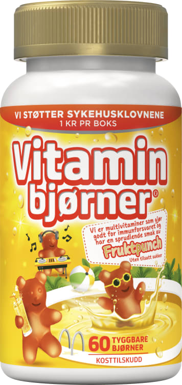 Vitaminbjørner Punch 60stk