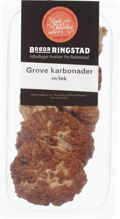 Karbonader Grove m/Løk 270g Brødr.Ringstad