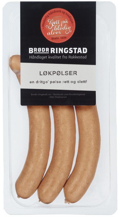 Løkpølser 240g Brødr Ringstad
