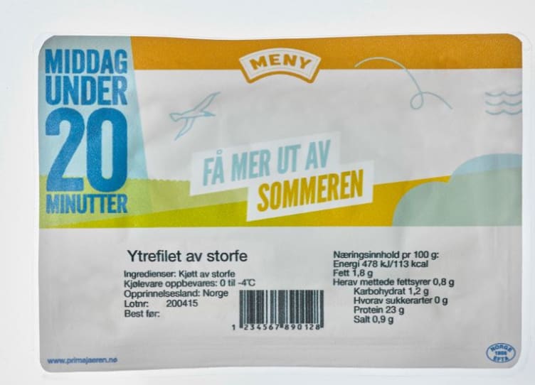 Svin Ytrefilet 150g Prima Jæren