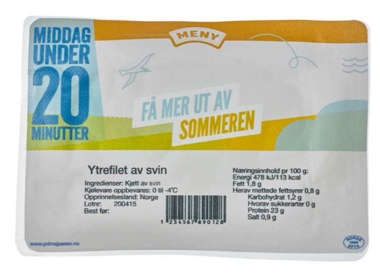 Storfe Ytrefilet 150g Prima Jæren