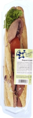 Fin baguette m/roastbiff