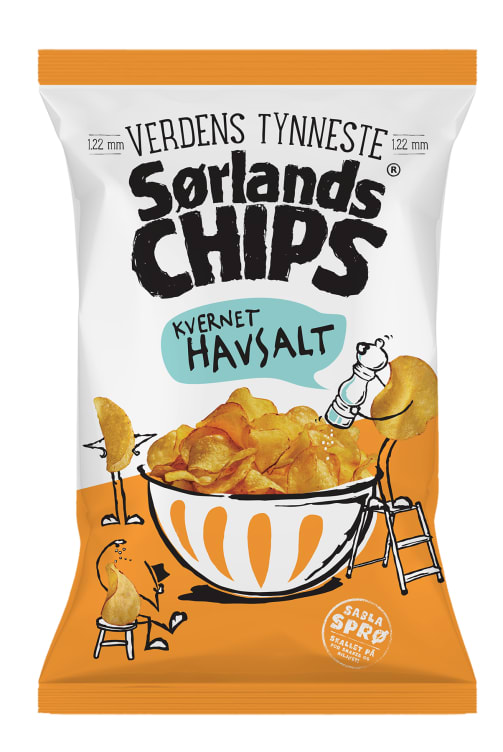 Sørlandschips Havsalt 240g Verdens Tynneste