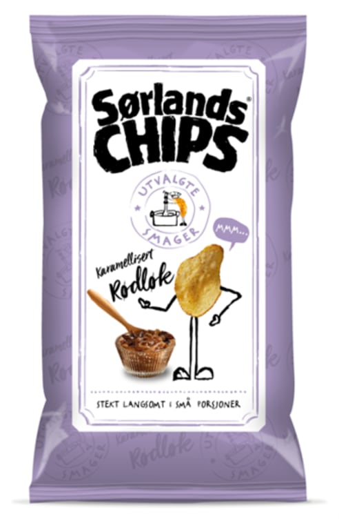 Sørlandschips Rødløk 100g