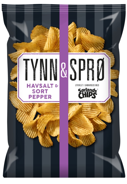 Tynn&Sprø Havsalt&Pepper 150g Sørlandschips