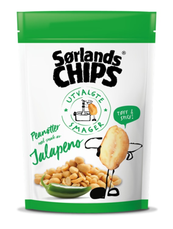 Peanøtt Jalapeno 175g Sørlandschips