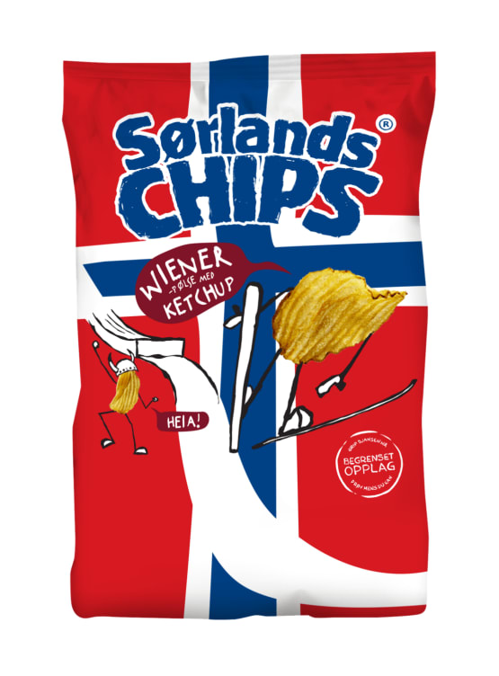 Sørlandschips Wiener m/Ketchup 180g