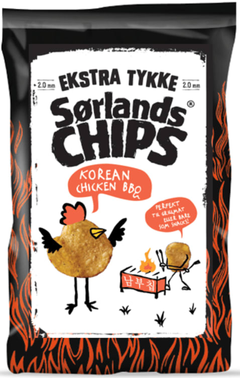 Sørlandschips Sommer&Korean Bbbq 180g