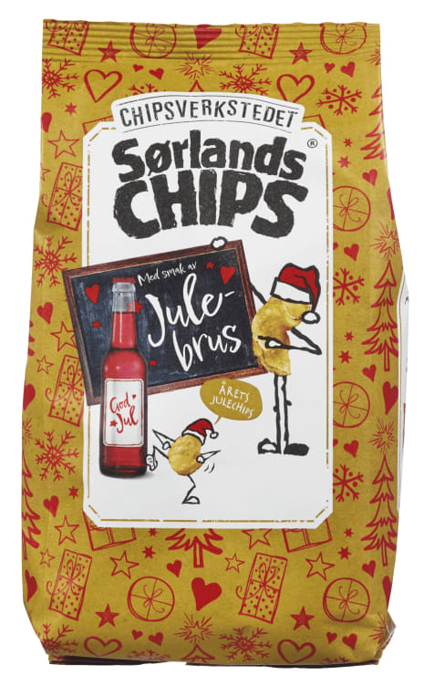 Sørlandschips Julebrus Havsalt 180g