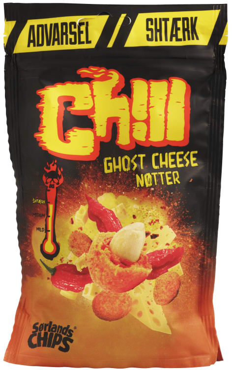 Bilde av Chill Chilinøtter Ghost Cheese 130g Sørlandschips