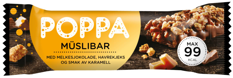 Bilde av Poppa Muslibar Karamell 25g