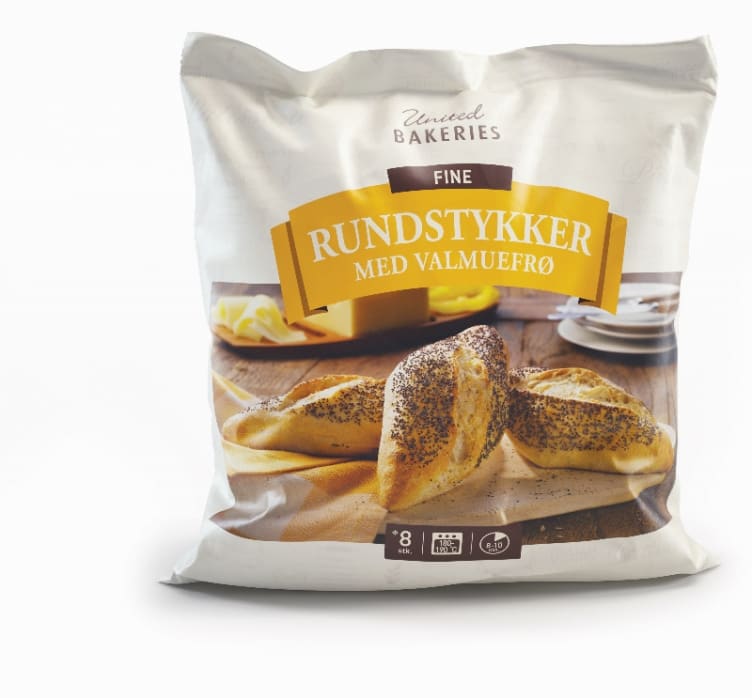 Bilde av Rundstykker Fine Valmuefrø 8stk United Bakeries