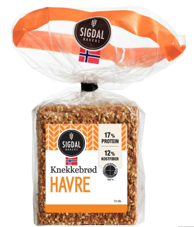 Knekkebrød Havre 220g Sigdal