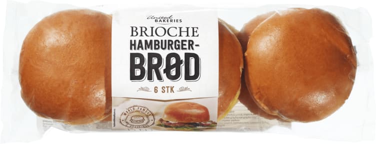 Hamburgerbrød Brioche 6stk 300g