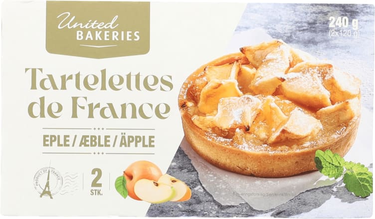 Epleterte Fransk 2x120g United Bakeries